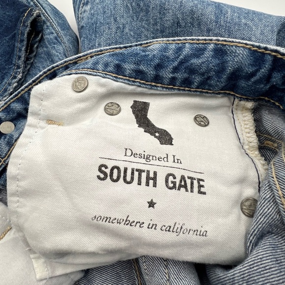 AG Adriano Goldschmied Blue Straight Leg Jeans - Picture 14 of 16